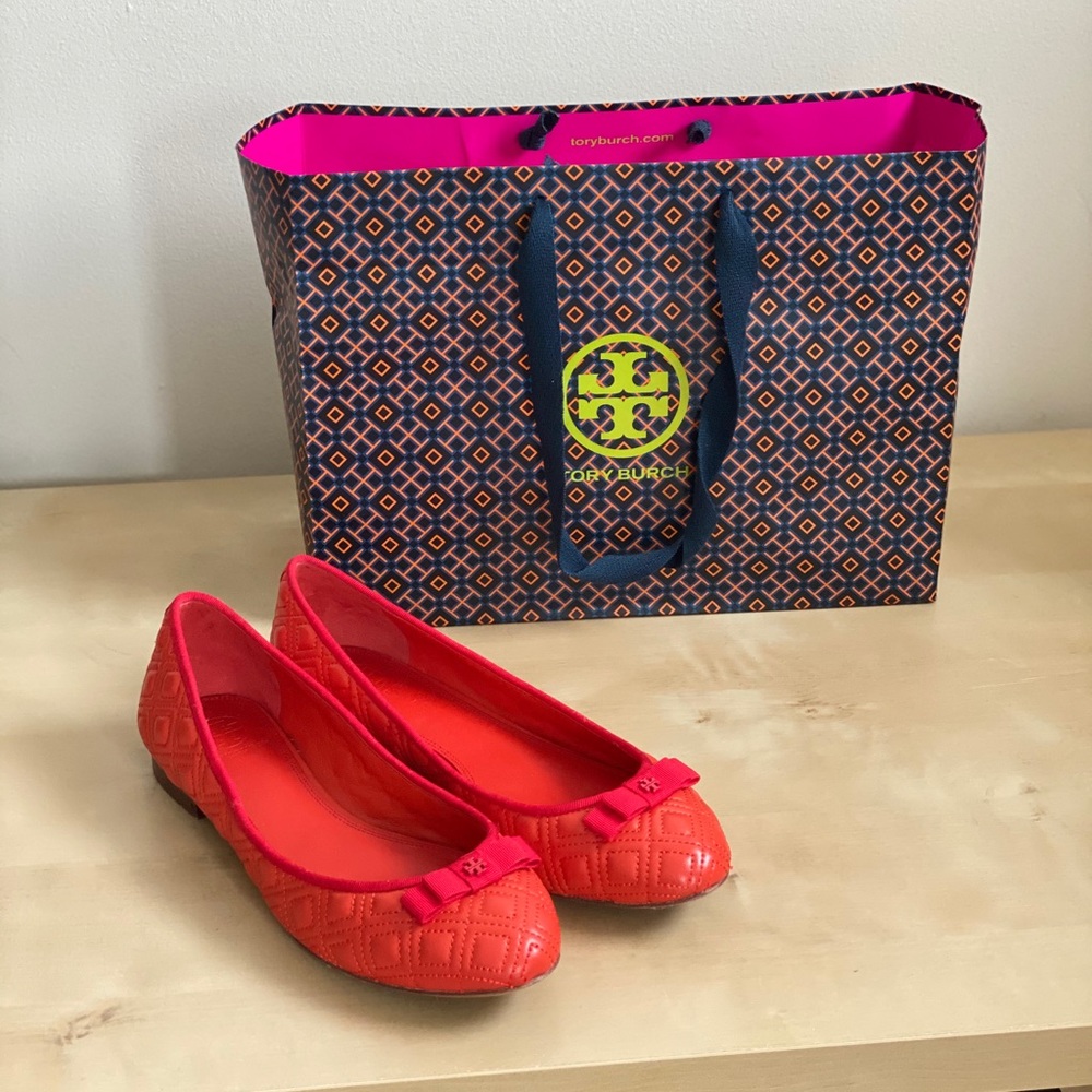 Tory Burch Marion Samba Quilted Leather Flats